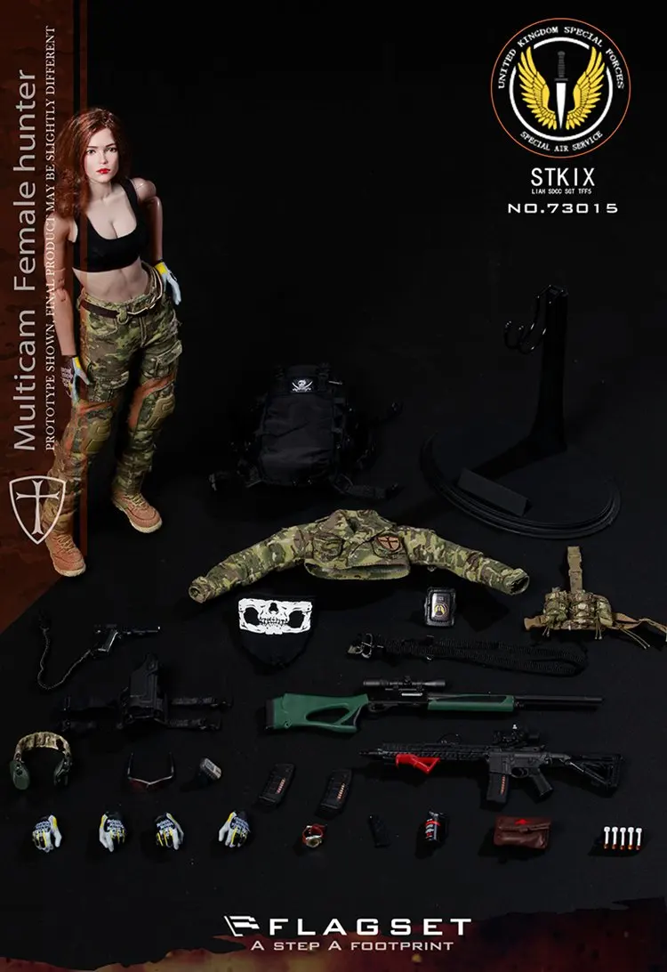 1:6 боевой Ангел Анжела женский hunter солдат набор фигурку игрушечные весы куклы