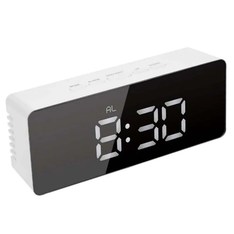 USB цифровые светодиодные часы Snooze 24 H Clock2018 будильник термометр закрытый 12 ч/функция новое электронное зеркало Настольный