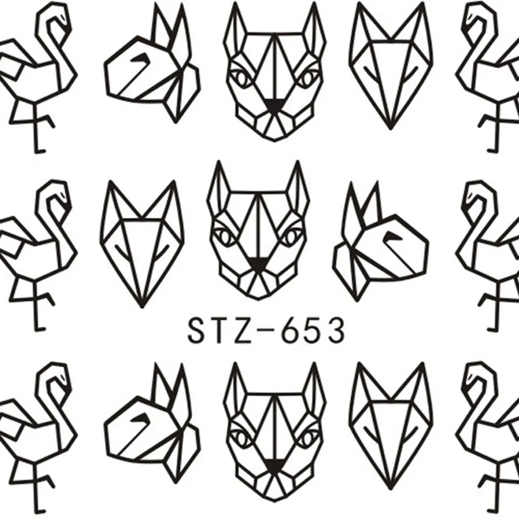 Наклейки для ногтей с рисунками животных из мультфильмов сделай сам