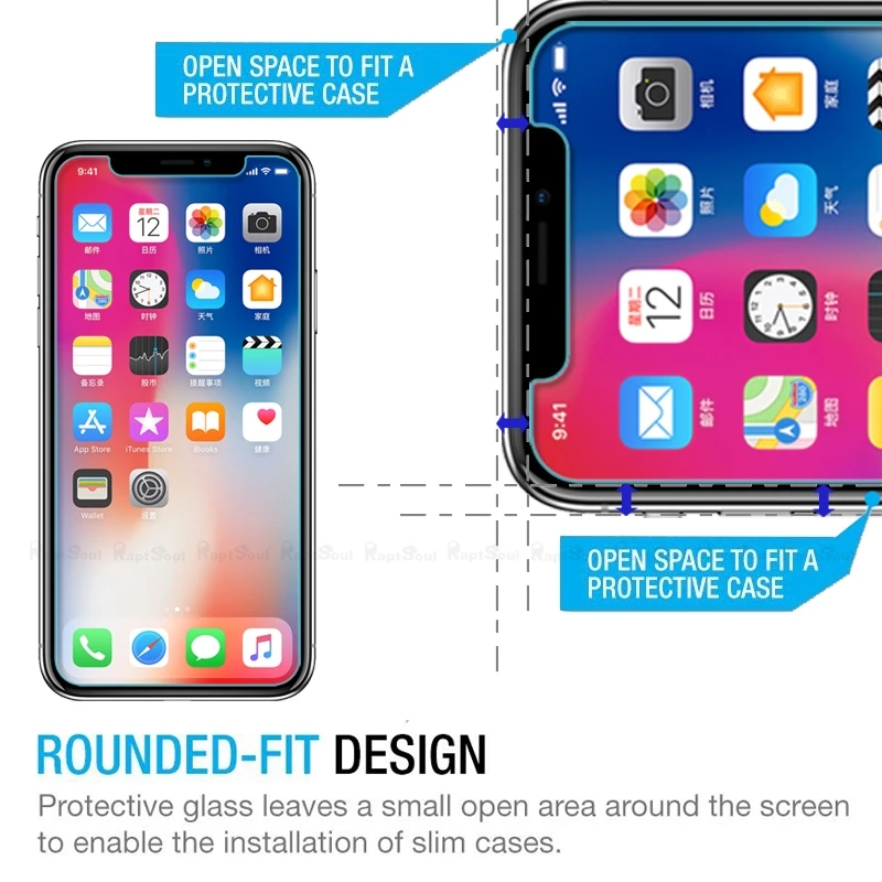Переднее и заднее закаленное стекло для iPhone 5 5S SE 6 6s 7 8 Plus X XR XS 11 Pro Max Защитная пленка для экрана