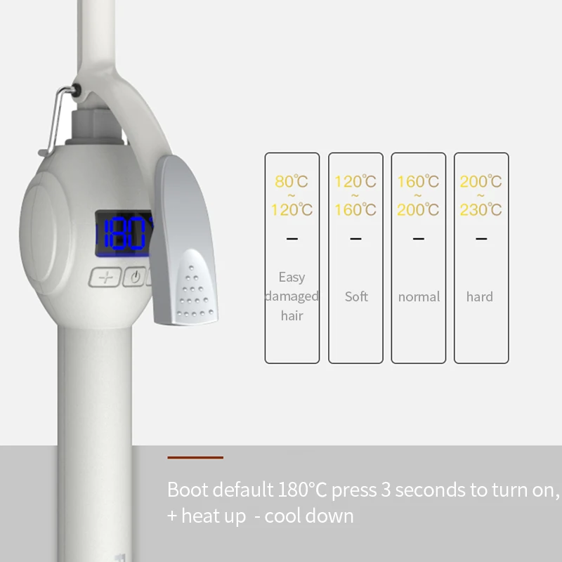 PRITECH 9mm Electric Hair Curler Roller Professional Ceramic Curling Iron Wand Fashion Styling Tools | Красота и здоровье