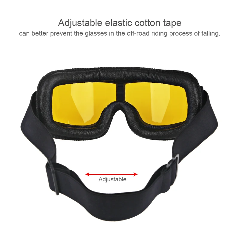 Ветрозащитные винтажные мотоциклетные очки Ретро шлем для