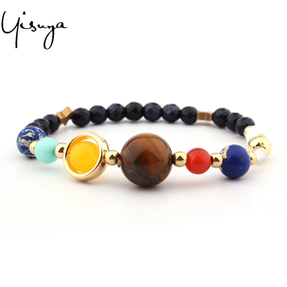 Браслет женский с бусинами и звездами из натурального камня|natural stone beads bracelet|bead