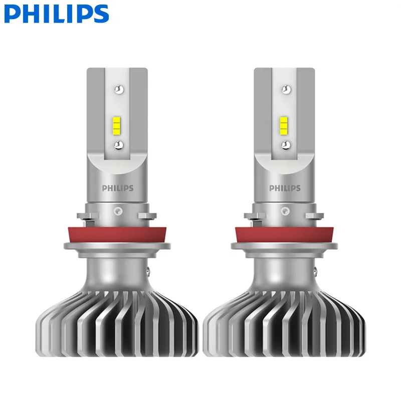 Philips X-treme Ultinon светодиодный H11 12V 11362XUX2 6000K яркий Автомобильный светодиодный фонарь Авто HL лампа луч+ 200% более яркий(двойная упаковка