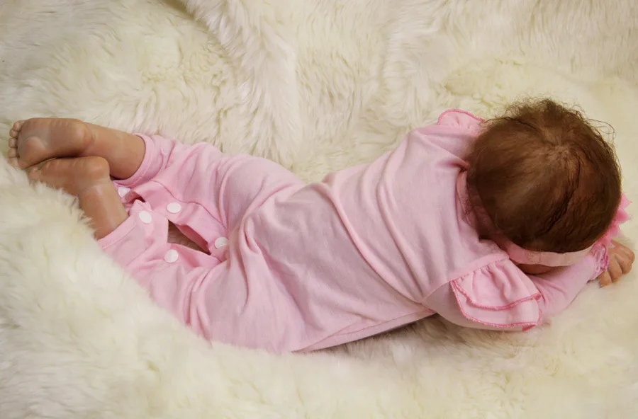 22inch 22'' Soft Lifelike Newborn Babies Silicone Vinyl Reborn Baby Girl Dolls Handmade Xmas Gift | Игрушки и хобби