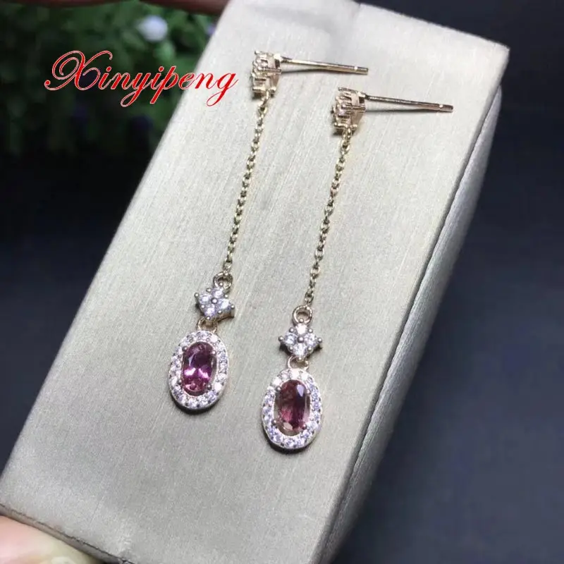 Xin yi peng 925 silver plated gold inlaid natural tourmaline drop earrings women earrings style fashion beautiful
Xin yi peng 925 silver plated gold inlaid natural tourmaline drop earrings women earrings style fashion beautiful
