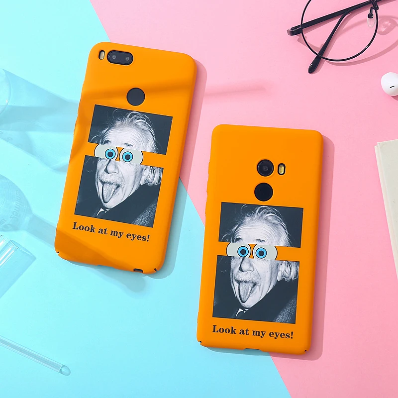 Чехол для телефона Einstein funny face spoof Xiaomi MI 8 MIX 2 S NOTE 3 8SE 6X 6 |