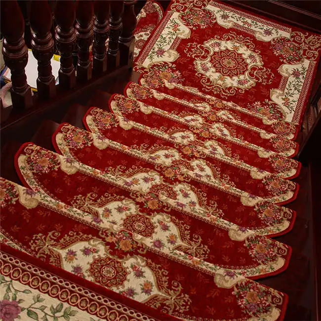 Beibehang ступенька для лестницы коврик из цельного дерева нескользящий лестничный коврик без клея самоклеящийся бытовой ступенька коврик простой современный лестничный ковер - Цвет: 6