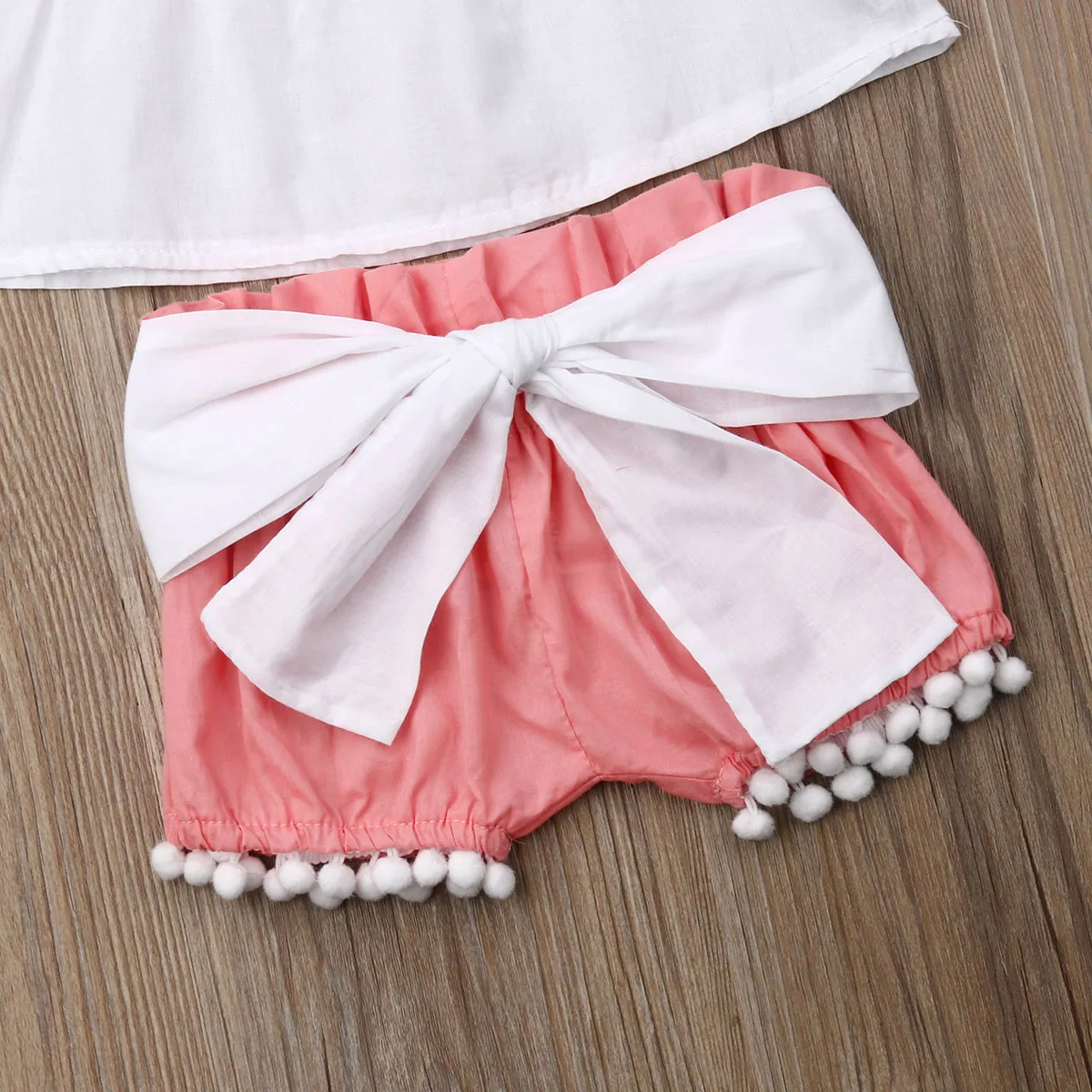 Boho/летняя детская одежда с оборками для маленьких девочек белая жилет на