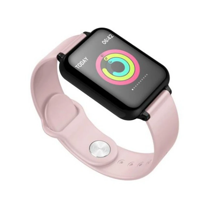 B57 Смарт Часы Heart Rate трекер Фитнес браслет крови Давление монитор большой