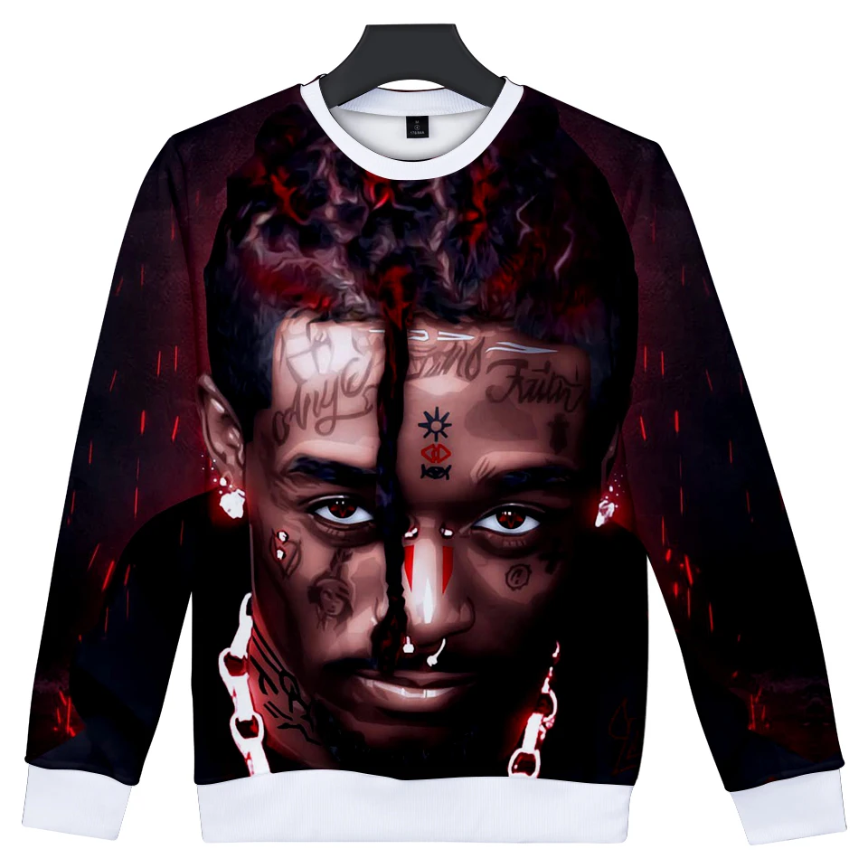 Свитшот LIL UZI VERT с длинным рукавом без капюшона для мужчин и женщин модная одежда