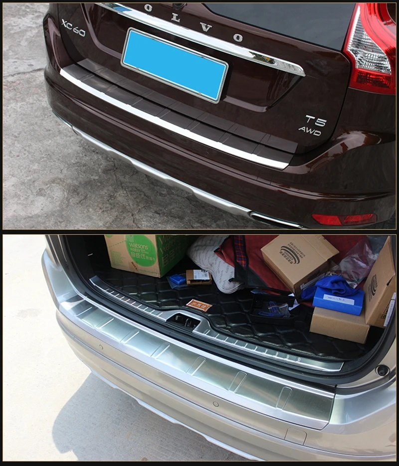 Стайлинг автомобиля внутренняя и внешняя пластина из нержавеющей стали для