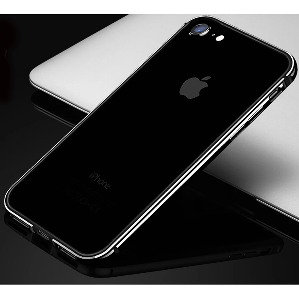 Гибкий силиконовый алюминиевый бампер чехол для iPhone XS Max XR XS Роскошный Жесткий металлический каркас мягкий резиновый боковой противоударный бампер - Цвет: Black
