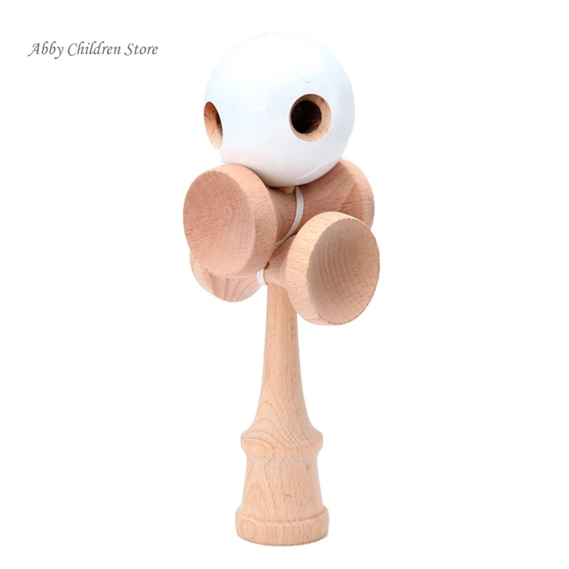 Abbyfrank 5 отверстий чашек деревянный Kendama традиционный игрушечный мяч игра PU краска