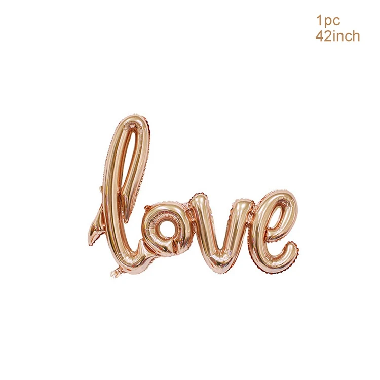 Rose gold love LAPHIL воздушные шары с конфетти цвета розовое золото на день рождения Декоративный Надувной Мяч гелиевый воздух шары Свадебные вечерние принадлежности - Цвет: Rose gold love