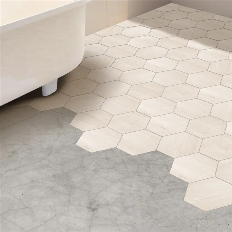 10 шт. водостойкие шестигранные настенные напольные наклейки с рисунком под