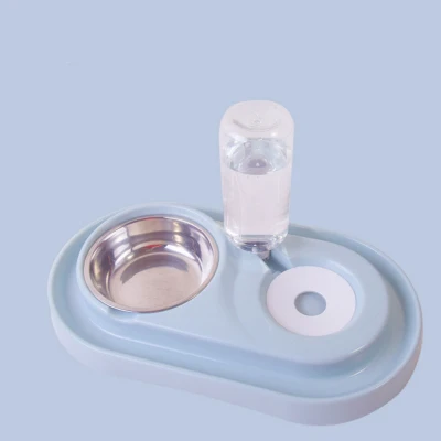 Ellipse blue Миска для кошки бутылочка для подачи воды в Поильник для собак чаша котенка для фонтанчика питьевой воды блюдо для еды любимчика шара Товары - Цвет: Ellipse blue