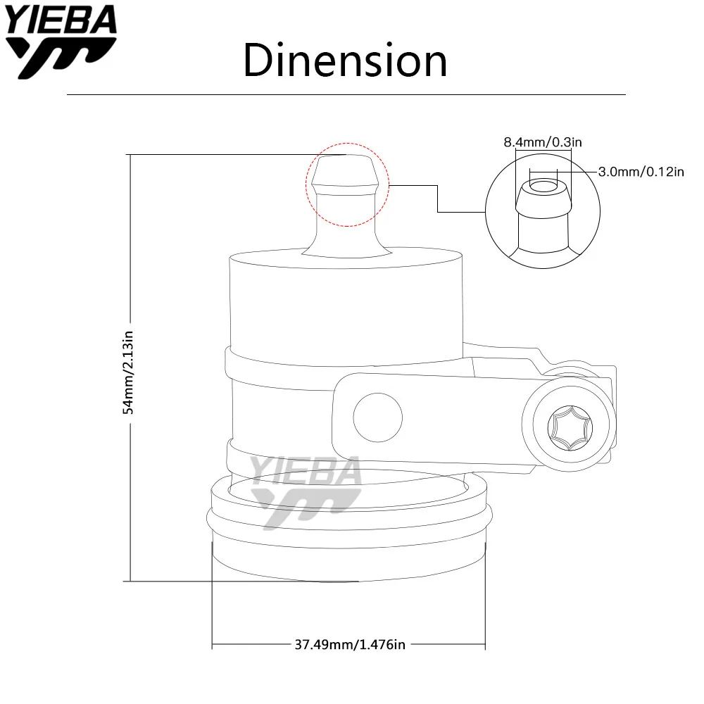 Резервуар для жидкости мотоцикла заготовка задний тормоз муфта бак масляная