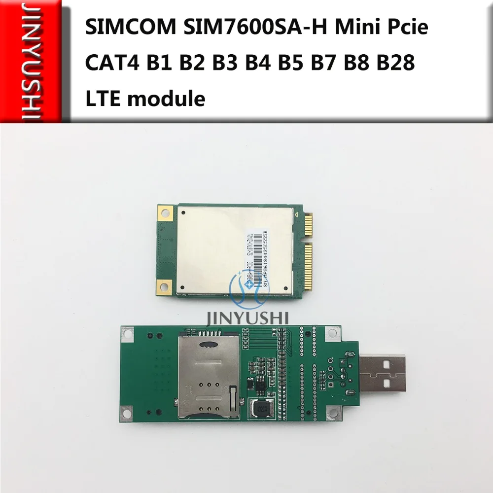 SIMCOM SIM7600SA H SIM7600 Mini Pcie + USB адаптер со слотом для SIM карты Тип CAT4 B1 B2 B3 B4 B5 B7 B8 B28 LTE