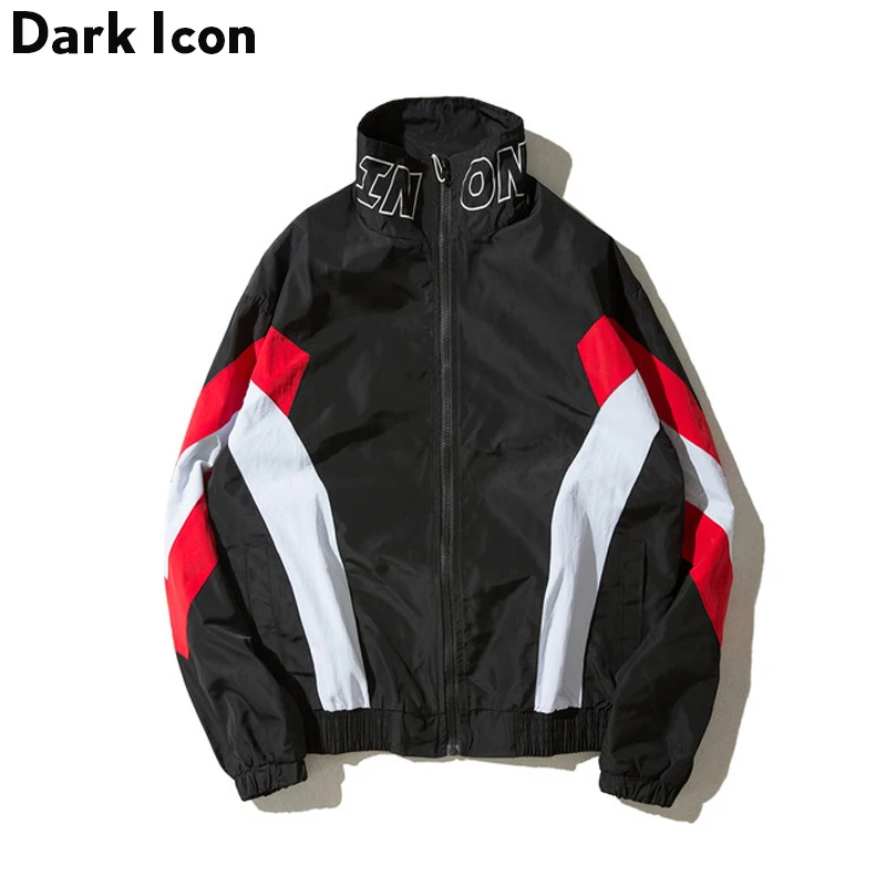 DARKICON цветной блок стоячий воротник уличная Мужская куртка 2019 Осенние