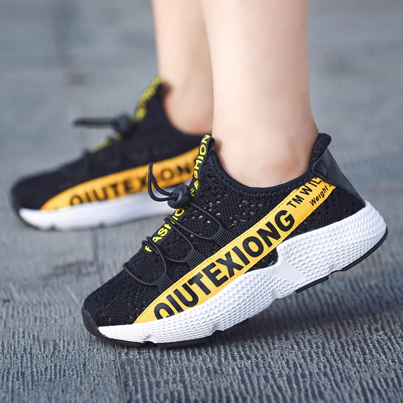 Summer New Brand Boys Shoes Breathable Mesh Casual Children school Soft Non-slip Light Girls Kids Sneakers Size 26-37 | Детская одежда