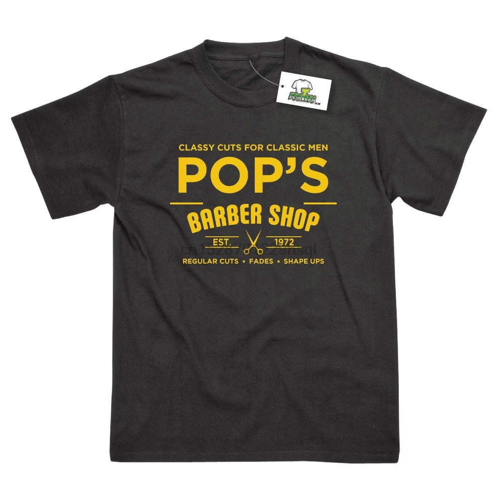 Pops Barber Shop By Luke Cage Printed T Shirt Cool Casual Pride Men Unisex New Fashion Tshirt Funny Tops Cotton | Мужская одежда
