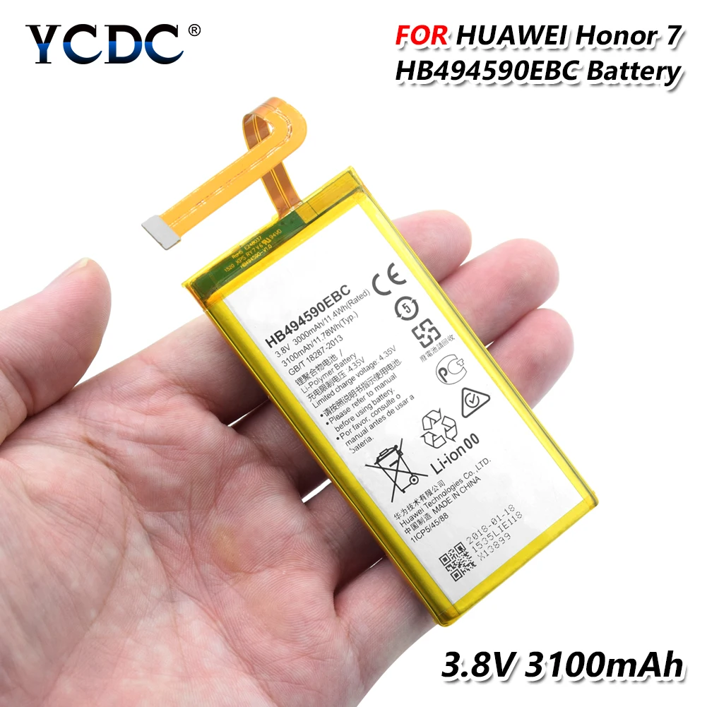 Горячая hb494590ebc Аккумулятор для huawei honor 7 plk-al10 plk-tl01h plk-ul00 сменный аккумулятор - Цвет: HB494590EBC
