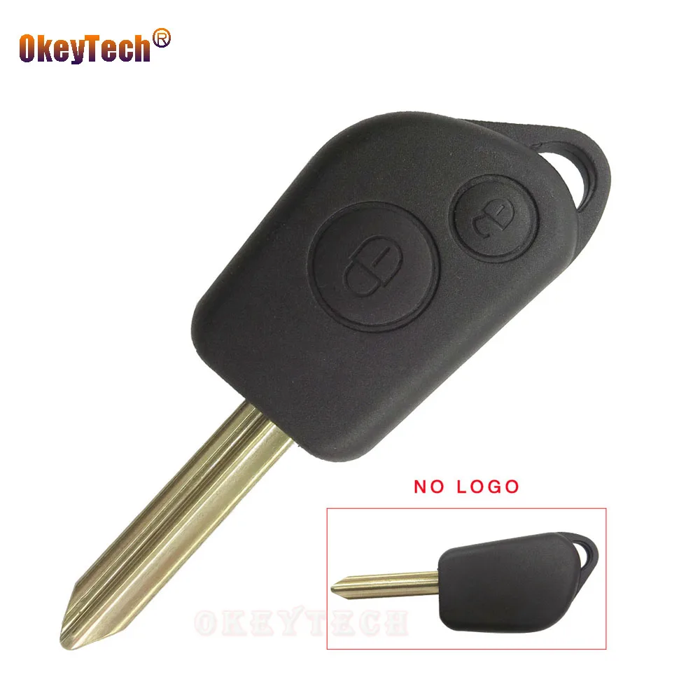 

OkeyTech Replacement Remote Blank Key Fob Shell For Citroen Elysee C2 C3 C4 Saxo Xsara Picasso Berlingo Auto Car Cover Housing