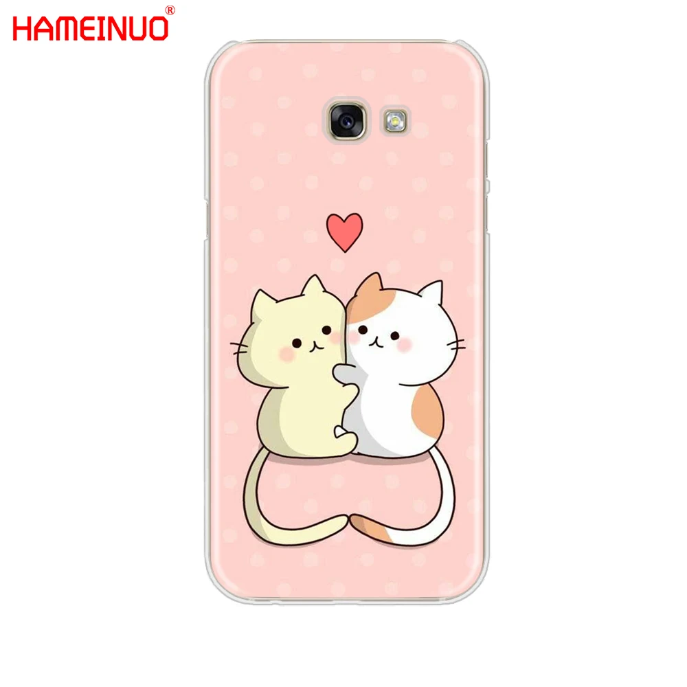 HAMEINUO Kawaii Molang мультфильм аниме собака кот сотовый телефон чехол для Samsung Galaxy A3 A310 A5