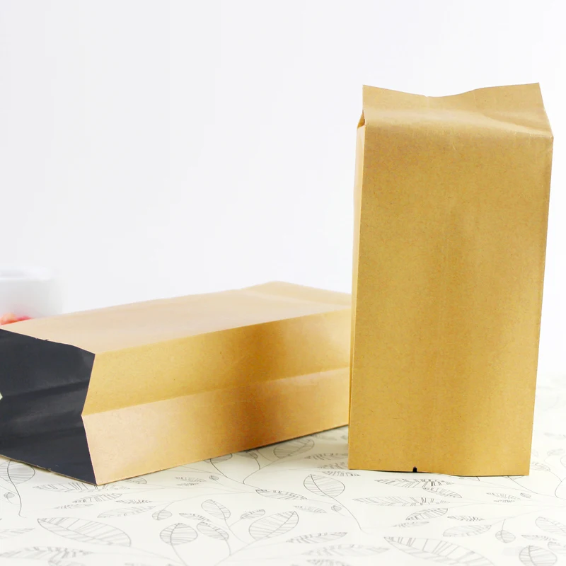

12*5.5*2.5cm 200Pcs/Lot Heat Seal For Food Side Gusset Packaging Bag Vacuum Kraft Paper Aluminum Foil Bellows Pocket Organ Bags