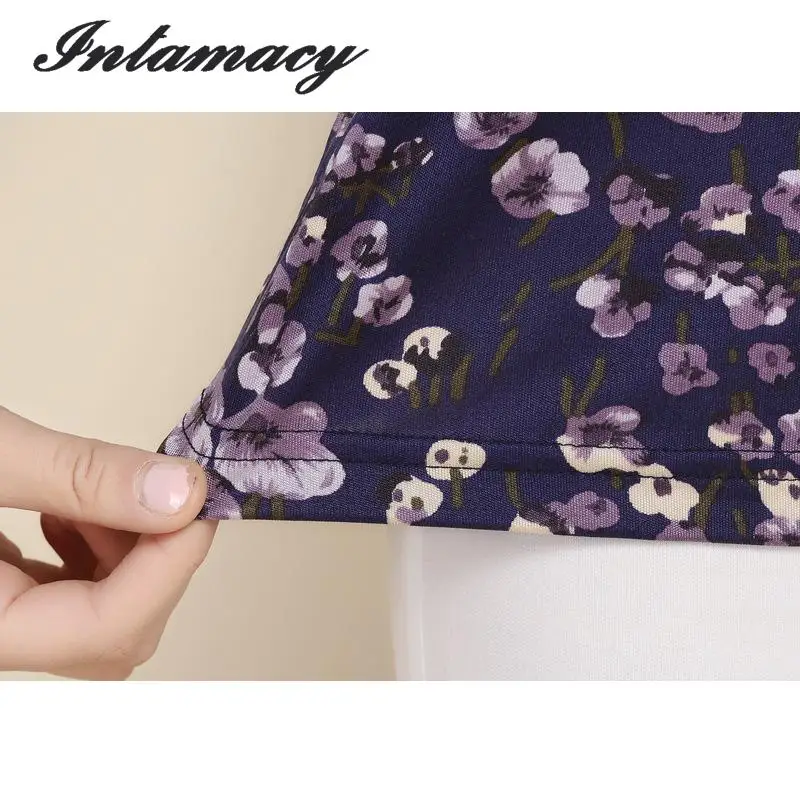 Женская шелковая блузка с длинными рукавами трикотажный воротник и принтом 100%