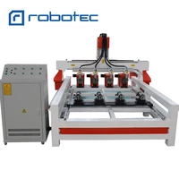 china high ffficiency 3d wood rotary lathe carving machine 4 axis rotary multi head cnc router for desk chair
