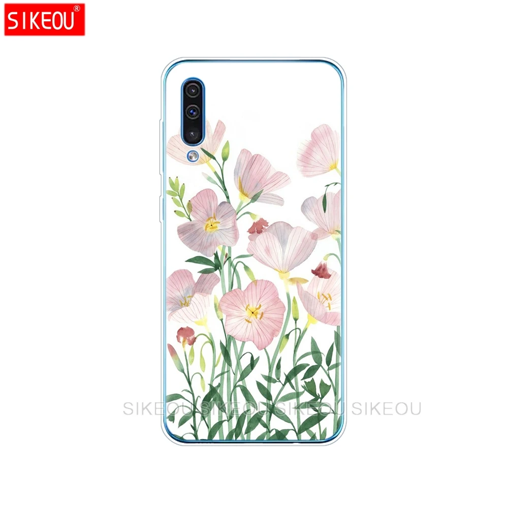 Для samsung Galaxy A50 силиконовый прозрачный Футляр задняя крышка чехол для телефона для samsung A50 A505 A505F SM-A505F мягкий чехол 6,4" - Цвет: 33780