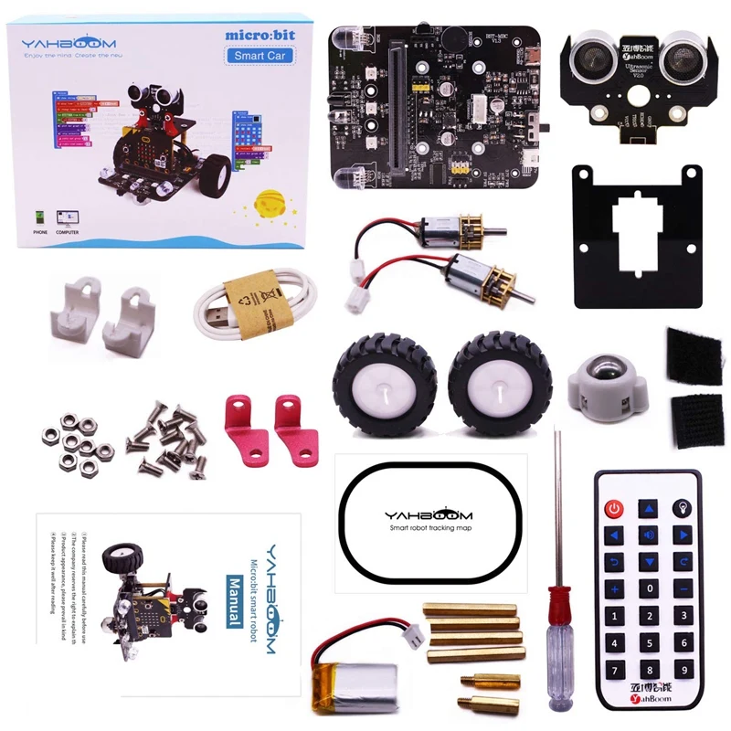 DIY робот набор для Micro:Bit Stem наборы робототехники детей программируемой машины Bbc