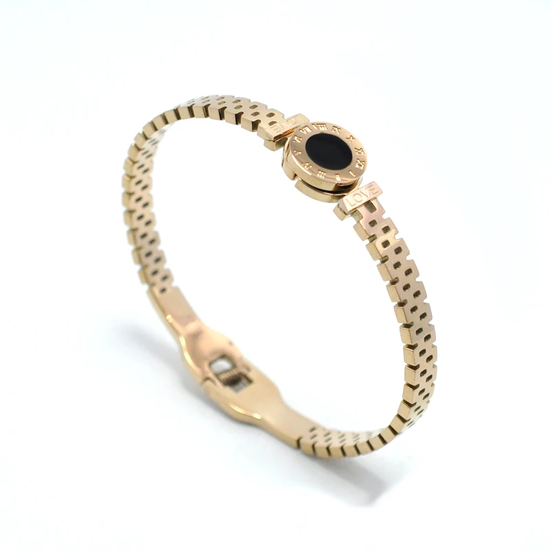 FYSARA римскими цифрами браслеты для пояса и женщин ювелирные изделия Wristhand розовое