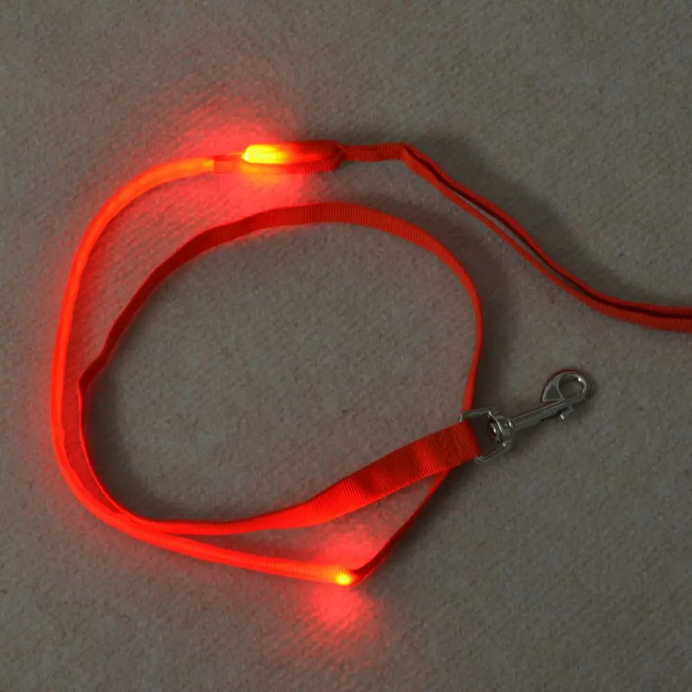 FD43 1 5 см ширина поводки для питомцев собак/w led свет собаки тянуть ремень маленьких