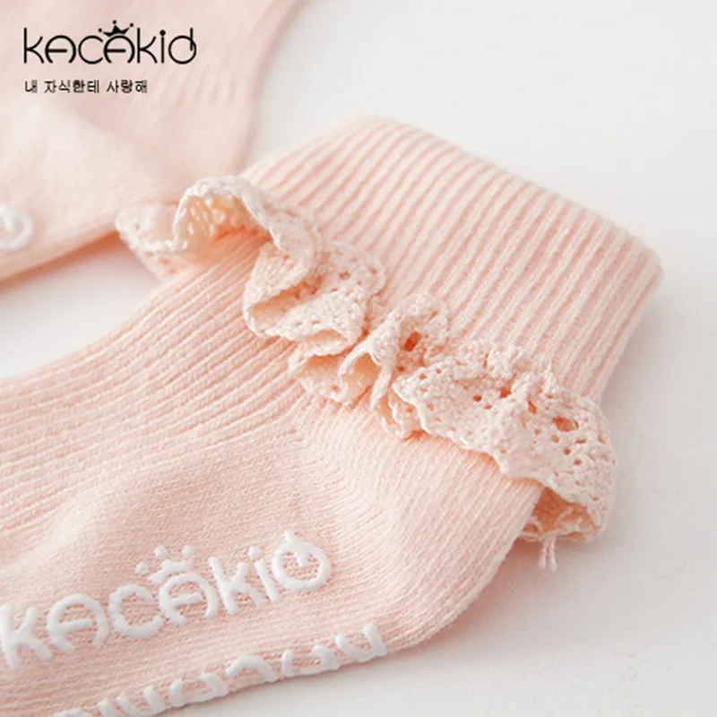 Хлопковые носки для новорожденных кружевные летние весенние до пола 10