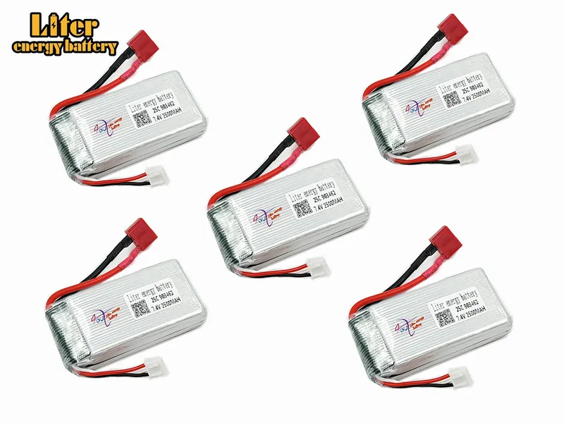 5 шт./компл. 7 4 в 2500 мАч 903462 литий полимерная батарея 12423 12428 для Wltoys гусеничная