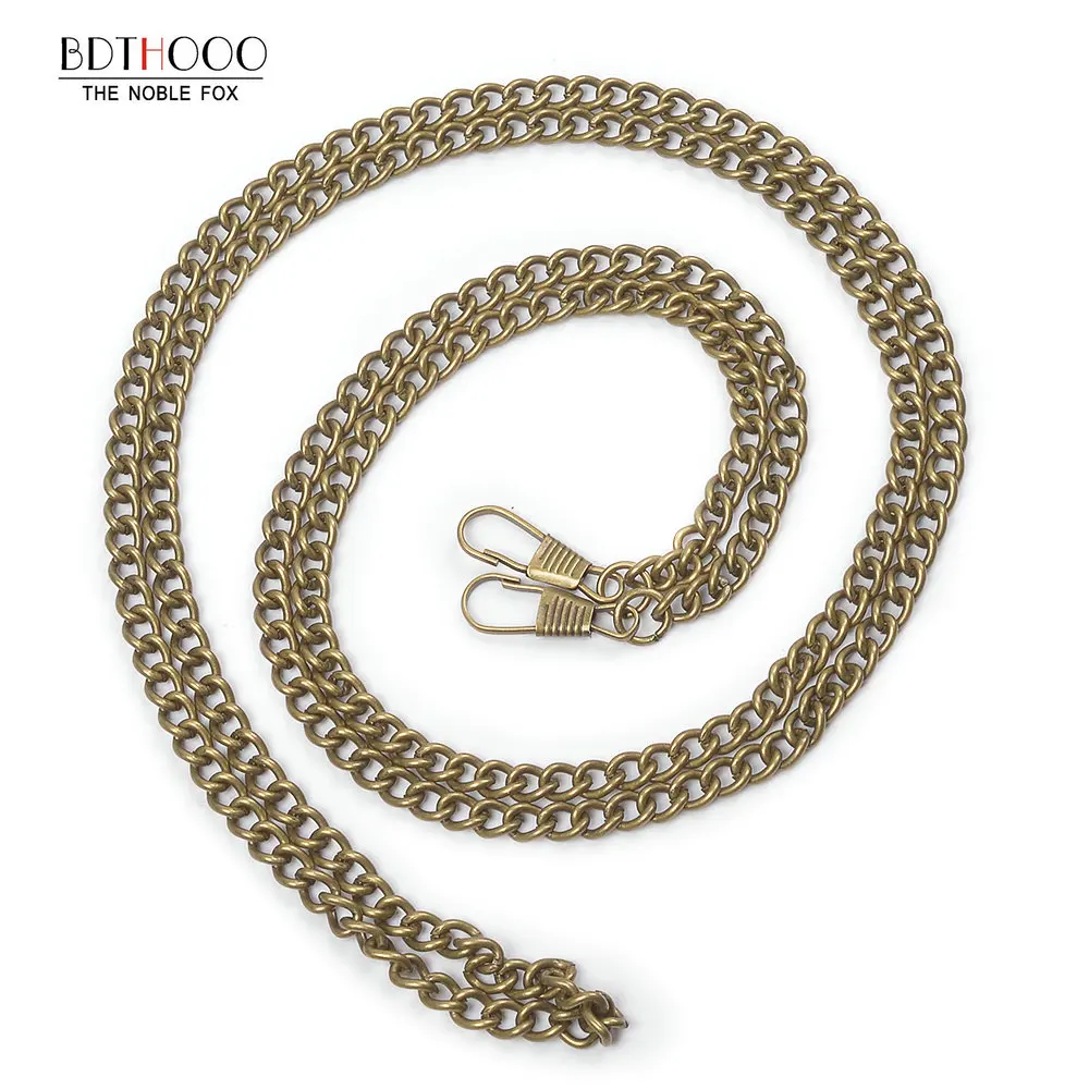 

Сменная металлическая цепочка для сумок, 10 шт./лот, 120 см, сумка через плечо, ручка из античной бронзы, «сделай сам», ремешок для сумок, аксессу...