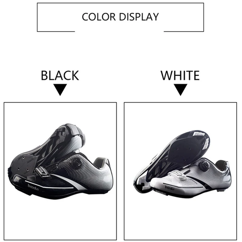 BOODUN Mens Ultralight Cycling Shoes Professional Road Bike Shoes Self-locking Breathable Racing Bicycle Shoes Zapatos Bicicleta