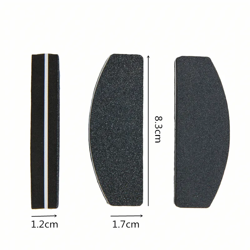 Мини пилка для ногтей 20 шт. зернистость полировка 100/180 удаление кутикулы триммер