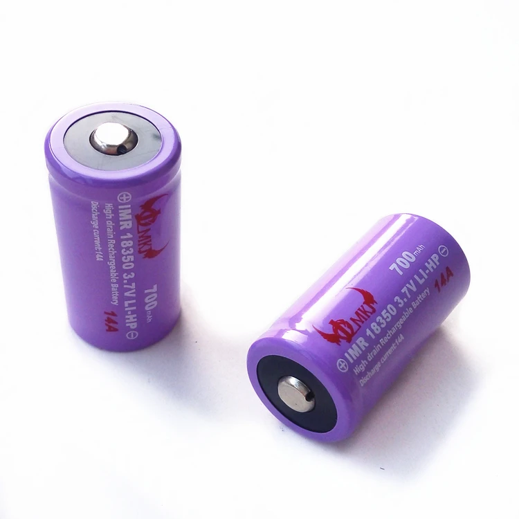 Заводская розетка для высокой энергии J.C.M IMR 18350 3 7 v 700mah 14A литий ионный