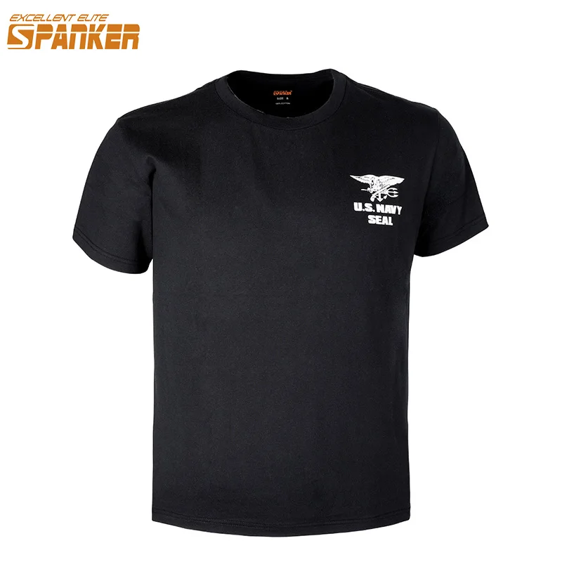 

EXCELLENT ELITE SPANKER Outdoor Military Men's T-shirts Tactical Summer Sport Breathable Tee Short Sleeve Men T-shirt SEAL Top