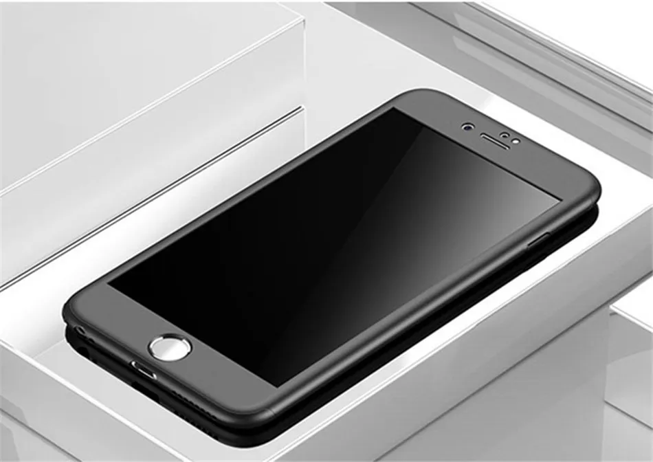 360 Полное покрытие чехол для телефона для iPhone X, 8, 6, 6s 7 Plus 5 5S SE защитный чехол Крышка для iPhone 6 7 8 плюс 6s 7 8 Plus чехол Крышка Стекло