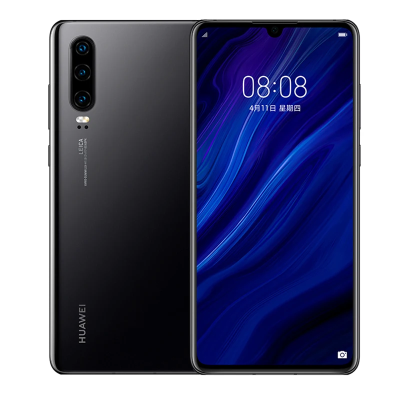 Оригинал Huawei P30 Kirin 980 Восьмиядерный 6 1 дюйма Три задних камеры Распознавание