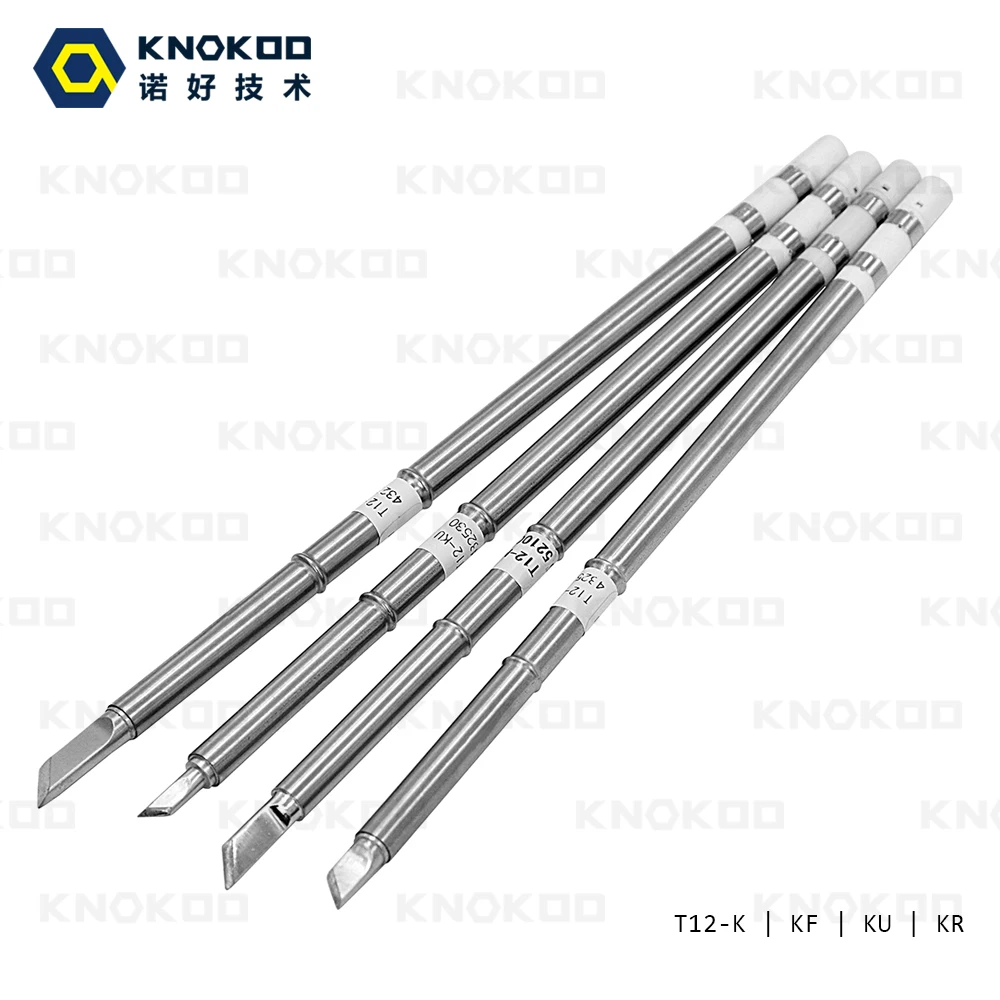

KNOKOO Lead free replacement solder iron tips T12-K T12-KF T12-KU T12-KR for FX951/FX 952 solder station FM2027/FM2028 Iron