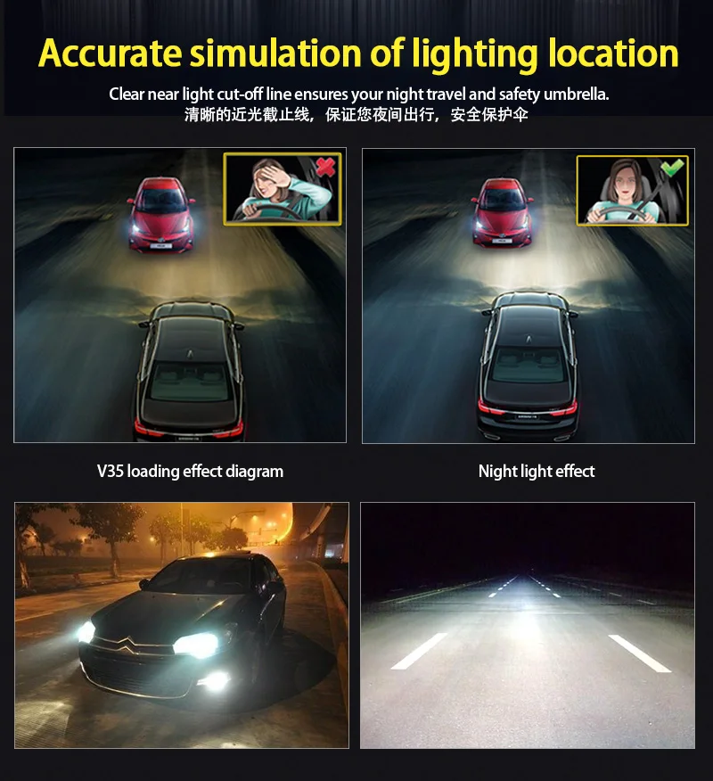 Для нанесения хайлайтера и Выделите ledH1 H4 H7 H8/H9/H11 9005/HB3 9006/HB4 9012 Автомобильные фары, противотуманные фары 60 Вт 6000lm 6000-6500k