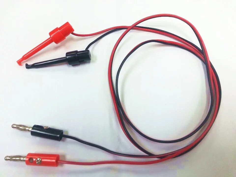 Тестовый крюк зажим зонд к 4 мм штекерным выводам типа банан для микросхем 100 см |
