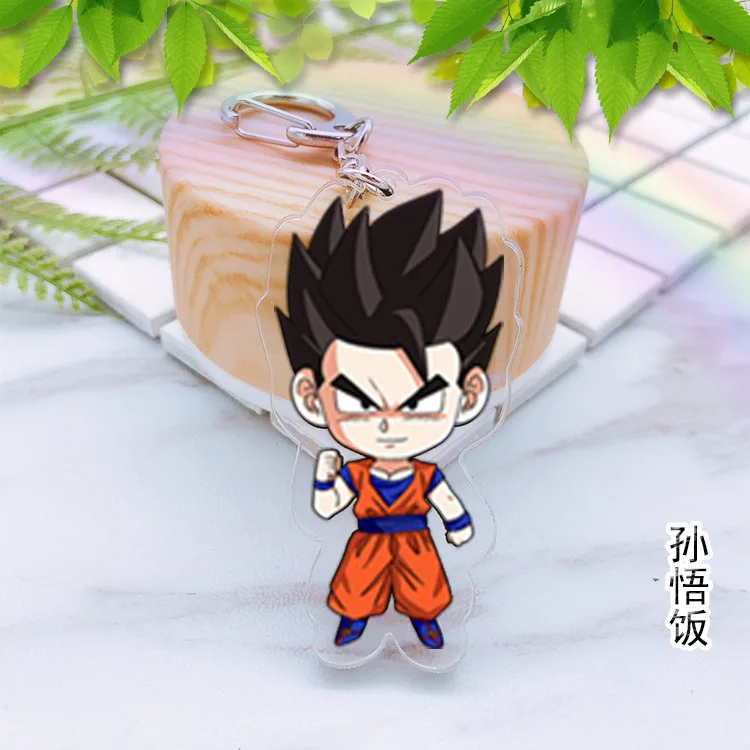 Жемчуг дракона Супер Saiyan акриловый косплей брелок Аниме Драконий жемчуг: Эволюция DBZ кулон брелок Torankusu Frieza Llavero