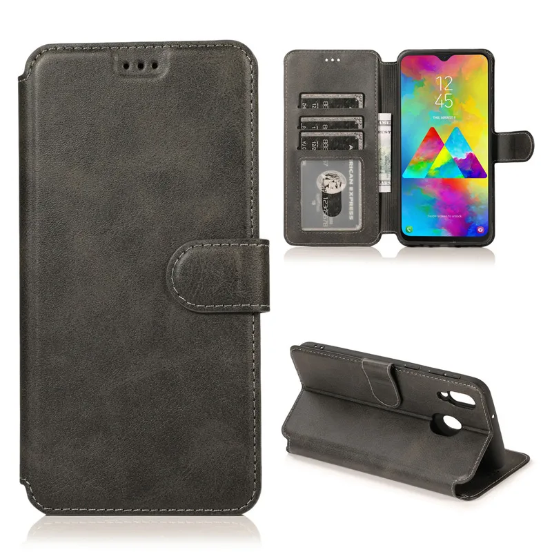 Для samsung galaxy M10 M105 M20 M205 M30 M305 A40S M305F чехол из искусственной кожи с откидной крышкой